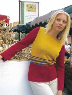 Striped women's jumper