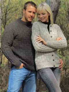 Structured pullover and cardigan