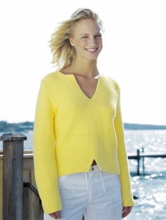 Garter stitch jumper