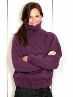 Plain knit raglan sweaters
