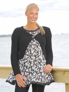 Structured knit cardigan