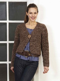 Half-padded cardigan