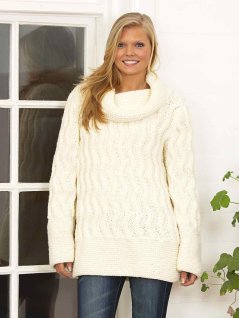 Cable-knit sweater