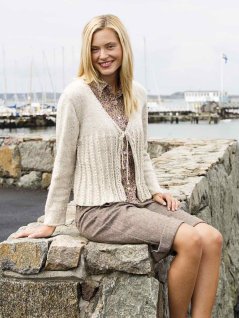Cardigan with braids