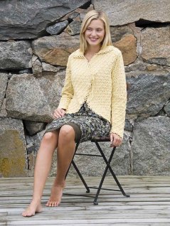 Cardigan with textured pattern