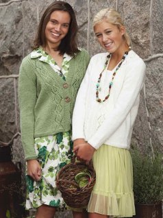 Cardigan with lace trim