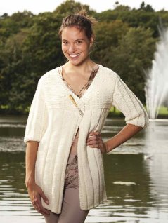 Long cardigan with sleeves