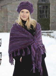 Garter stitch hat and scarf