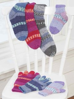 Mittens, fingerless gloves and socks