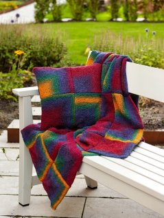 Crocheted square pillow