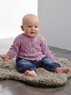 Structured knit sweater, cardigan, hat and scarf