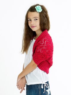 Lace knitted bolero