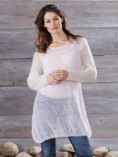 Plain knit tunic and jumper