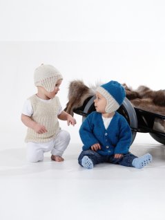 Cardigan and hat