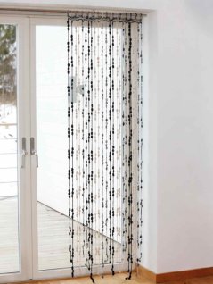Crocheted drapery