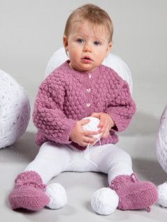 Cardigan, hat and socks