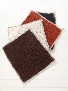 Knitted dishcloth