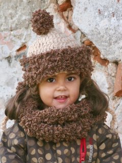 Hat and loop scarf