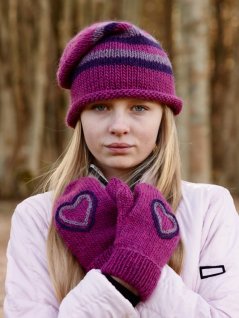 Mittens and hat