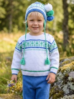 Sweater, pants and hat
