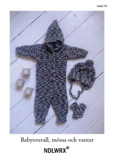 Baby overalls, hat and mittens