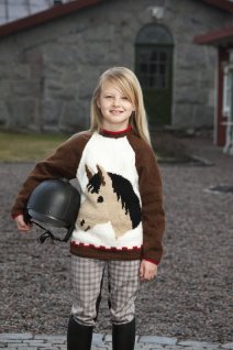 Sweater with horse head