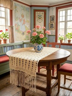 Tablecloth and runner
