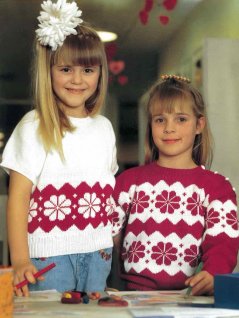 Jumper with long and short sleeves