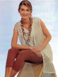 Crochet vest