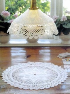 Round tablecloth and lampshade - Knitting patterns &amp; Crochet patterns - Marks &amp; Kattens