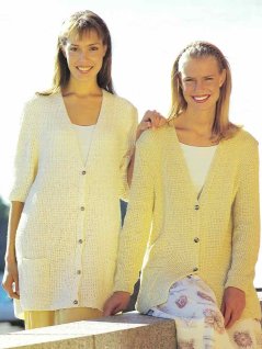 Cardigan with short or long sleeves - Knitting patterns &amp; Crochet patterns - Marks &amp; Kattens