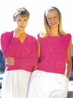 Cardigan &amp; Top - Knitting Patterns &amp; Crochet Patterns - Marks &amp; Kattens