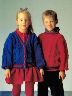 Sweater and cardigan