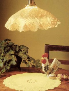 Round tablecloth and lampshade