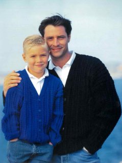 Boy and men's cardigan