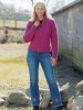Small cardigan with zipper or button placket