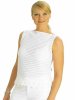 Crochet jumper with cape edge
