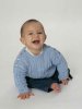Textured knitted baby set