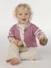 Plain knit sweater and cardigan