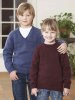 Plain knit raglan sweaters and cardigans for the whole family