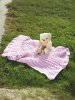 Pleated knitted baby blanket