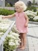 Garter stitch dress and cardigan