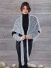 Knitted shawl and wrist warmers