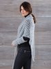 Knitted shawl and wrist warmers