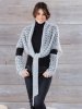 Knitted shawl and wrist warmers