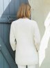 Long sweater with v-neck and pockets