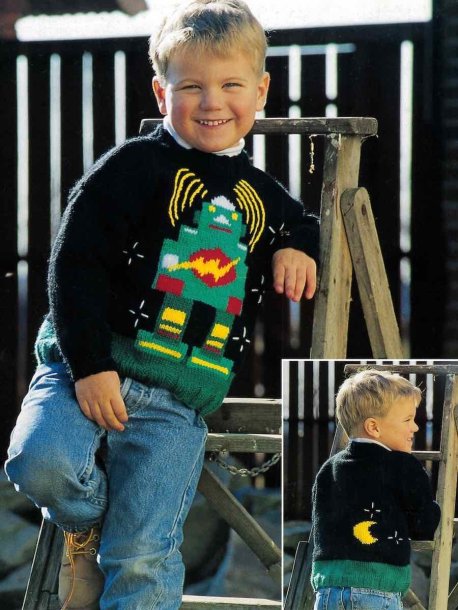 Pullover with robot