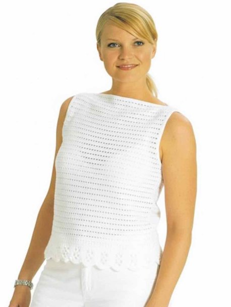Crochet jumper with cape edge