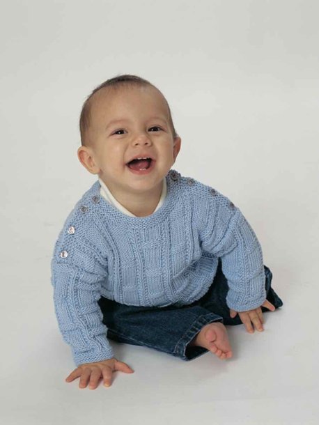 Textured knitted baby set