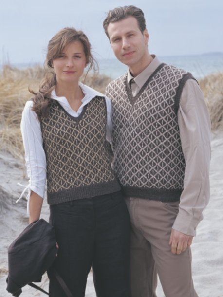 Patterned knit slipover